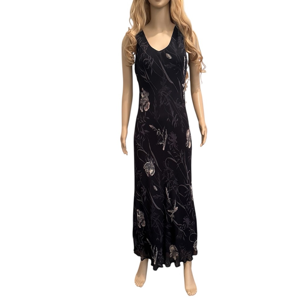 Navy Floral Maxi Dress